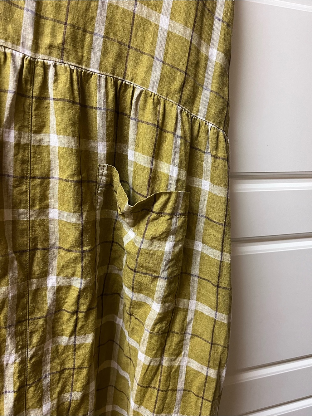 Toast pond check linen dress size s new with tag - Picture 6 of 8